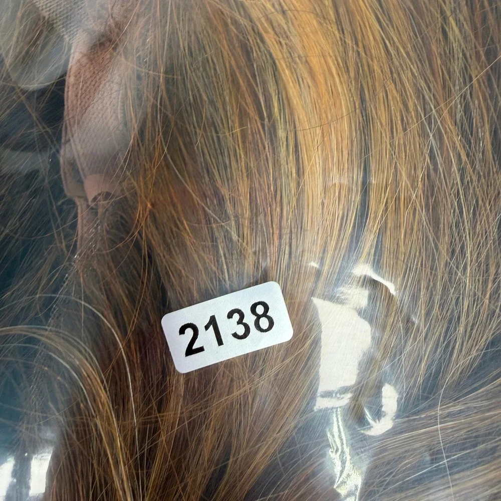 Shake-N-Go OS Wig Long Straight Auburn Blonde Lace Front Synthetic Fiber
